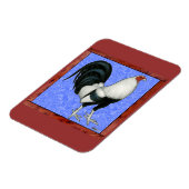 Gerahmt Gamecock Magnet (Linke Seite)