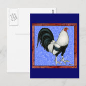 Gerahmt Gamecock Postkarte (Vorne/Hinten)