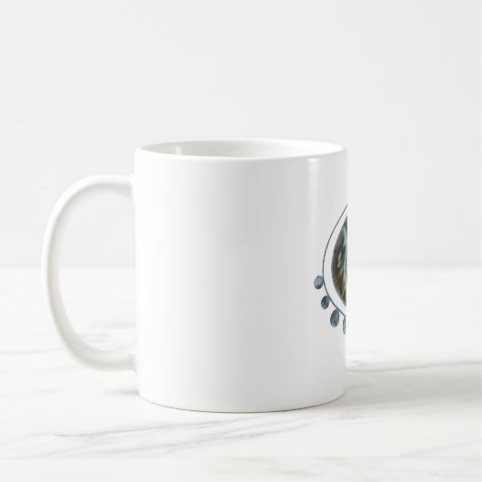 Gerahmt Hawksbill Turtle Eye Kaffeetasse (Links)