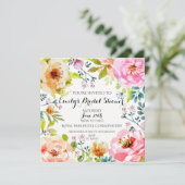 Gerahmt in Floral Einladung (Stehend Vorderseite)