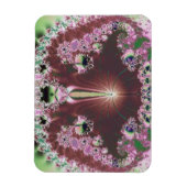 Gerahmt in rosa Abstraktes Magnet (Vertikal)