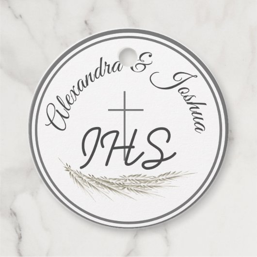 Gerahmt-katholische Bibelverheiratung Geschenkanhänger (Vorderseite)