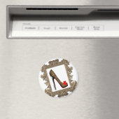 Gerahmt Leopard Stiletto Pump Magnet (In Situ (Geschirrspüler))