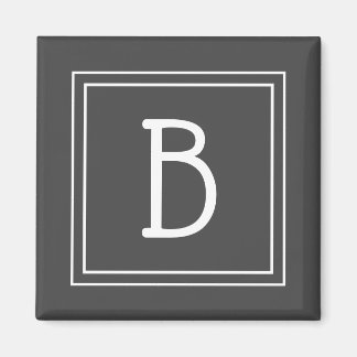 Gerahmt Modernes Mit Monogramm Schreiben Initial G Magnet