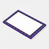 Gerahmt Post it notes Schwarz/Blau-Karo Post-it Klebezettel (angewinkelt)