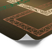 Gerahmt Poster (Ecke)