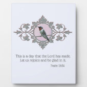 Gerahmt Ruby Throated Hummingbird Fotoplatte (Vorderseite)