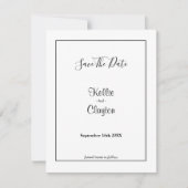 Gerahmt Save the Date (Vorderseite)