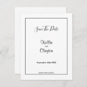 Gerahmt Save the Date (Vorne/Hinten)