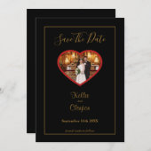 Gerahmt Save The Date (Vorne/Hinten)