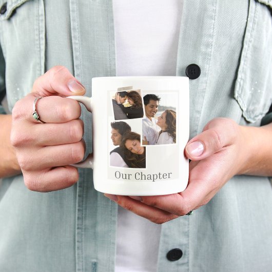 Gerahmt- und Layoutgeschichte Kaffeetasse