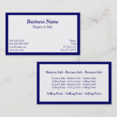 Gerahmt Visitenkarte (Vorne/Hinten)