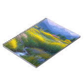 Gerahmt von den majestätischen Bergen Notizblock (Linke Seite)