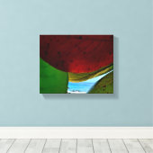 Gerahmt von Natur - Tropische Blätter & Leinwand d (Insitu (Holzboden))