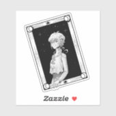 Gerahmt von Sternen Aufkleber (Blatt)