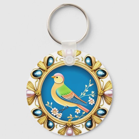 Gerahmt von Zierperlen Schlüsselanhänger (Vorderseite)