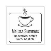 Gerahmte Anschrift für den Kaffee-Cup Permastempel (Design)