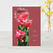 Gerahmte Blume Karte (Gelbe Blume)