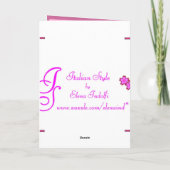 Gerahmte Blume Osterkarte Feiertagskarte (Rückseite)