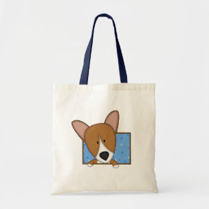 Gerahmte Cartooncorgi-Taschen-Tasche Tragetasche