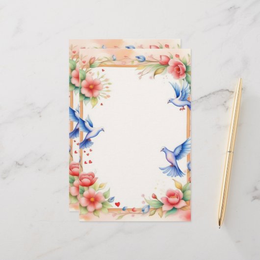 Gerahmte Dosen 1 Briefpapier (Vorderseite/Rückseite Beispiel)