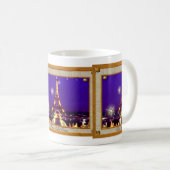 Gerahmte Eiffel-Turm-Tasse Kaffeetasse (VorderseiteRechts)