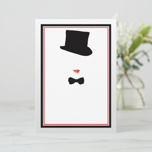 Gerahmte Einladung von Cabaret (Stehend Vorderseite)