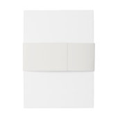 Gerahmte Eleganz Einfache Moderne Hochzeit Einladungsbanderole (Rückseitenbeispiel)