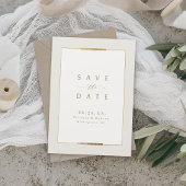 Gerahmte Eleganz Einfache Moderne Hochzeit Save The Date