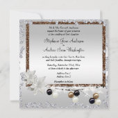 Gerahmte Eleganz-Hochzeit Einladung (Rückseite)