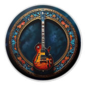 Gerahmte Elektrogitarre Keramikknauf (Vorderseite)