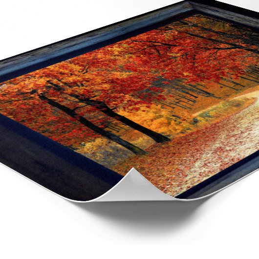 Gerahmte Fall-Ansicht Poster (Ecke)