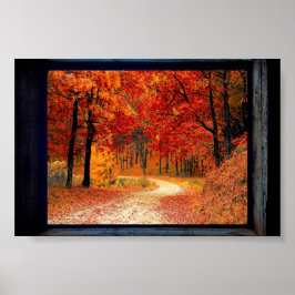 Gerahmte Fall-Ansicht Poster