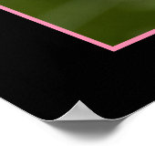 Gerahmte Farbe Rosa Mohnfotografie Nah-up Poster (Ecke)