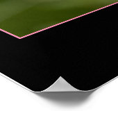 Gerahmte Farbe Rosa Mohnfotografie Nah-up Poster (Ecke)