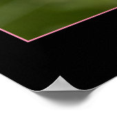 Gerahmte Farbe Rosa Mohnfotografie Nah-up Poster (Ecke)