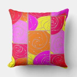 Gerahmte Farben der Rose Kissen