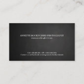 Gerahmte Fotografie der Tafel-drei des Foto-| Visitenkarte (Rückseite)