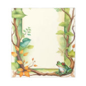 Gerahmte Frösche 1 Notizblock (Vorderseite)