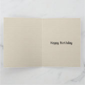 Gerahmte Geburtstagskarte-Poodle individuell anpas Karte (Innenseite)