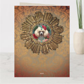 Gerahmte Geburtstagskarte-Poodle individuell anpas Karte (Rückseite)