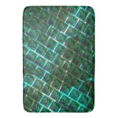 "gerahmte graue Augen", Kratzer und blaues Gras Badematte (Vorderseite Vertikal)