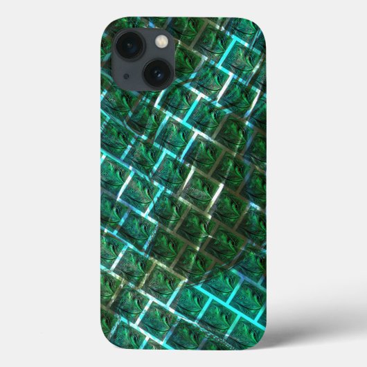 "gerahmte graue Augen", Kratzer und blaues Gras Case-Mate iPhone Hülle (Rückseite)