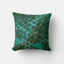 "gerahmte graue Augen", Kratzer und blaues Gras Kissen