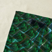 "gerahmte graue Augen", Kratzer und blaues Gras Strandtuch (Beispiel)