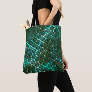 "gerahmte graue Augen", Kratzer und blaues Gras Tasche