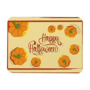 Gerahmte Grußkarte Happy Halloween Typografie Magnet