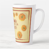 Gerahmte Grußkarte Happy Halloween Typografie Milchtasse (Rechts)