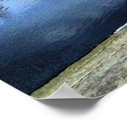 Gerahmte Herbstreflektionen Poster (Ecke)