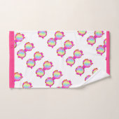 GERAHMTE HERZEN BADHANDTUCH SET (Handtuch)